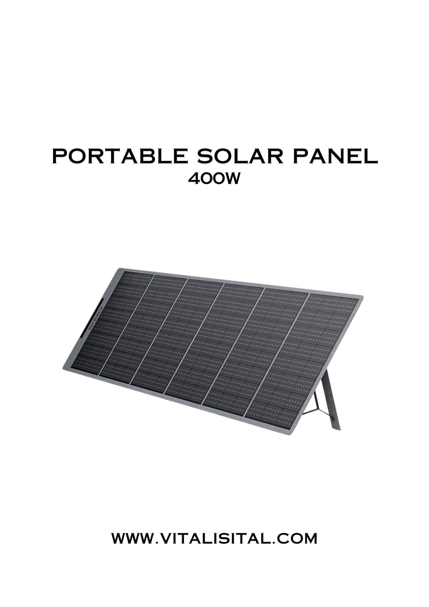 400W PORTABLE SOLAR PANEL - FOLDING