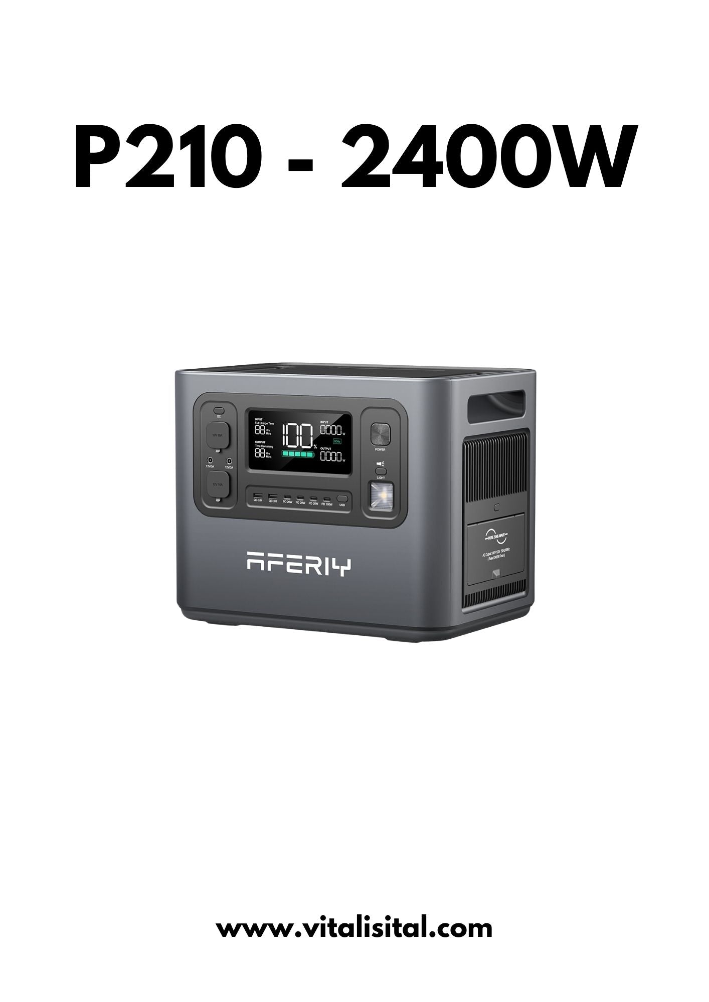 P210 - 2400W PORTABLE SOLAR KIT